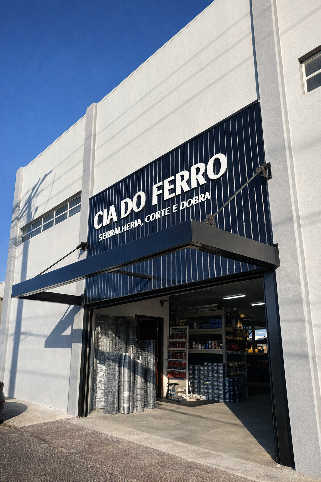 Fachada da Cia do Ferro – Serralheria, Corte e Dobra em Palhoça SC